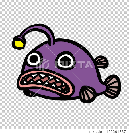 かわいいアンコウのイラスト 133301787