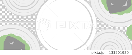 レトロポップな枯山水のバナー レトロポップな枯山水のバナー 133301920