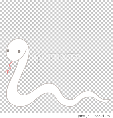 白蛇のイラスト 白蛇のイラスト 133301929