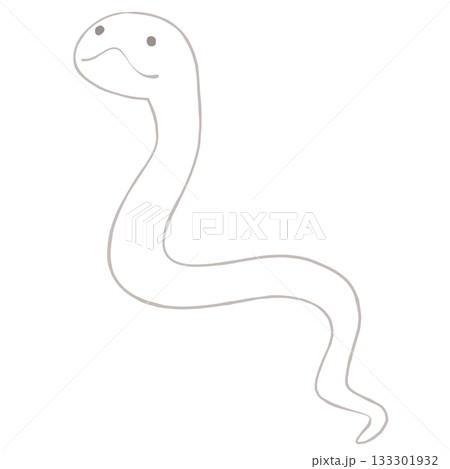 白蛇のイラスト 133301932