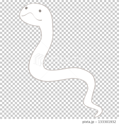 白蛇のイラスト 133301932