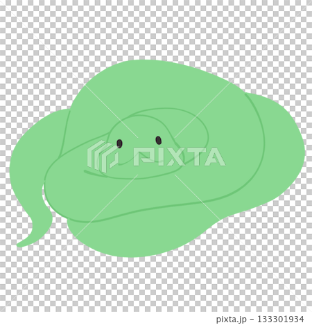 緑色の蛇のイラスト 133301934