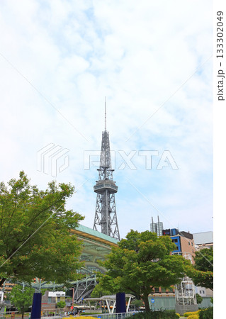 愛知県名古屋市、名古屋テレビ塔と水の宇宙船の風景 愛知県名古屋市、名古屋テレビ塔と水の宇宙船の風景 133302049