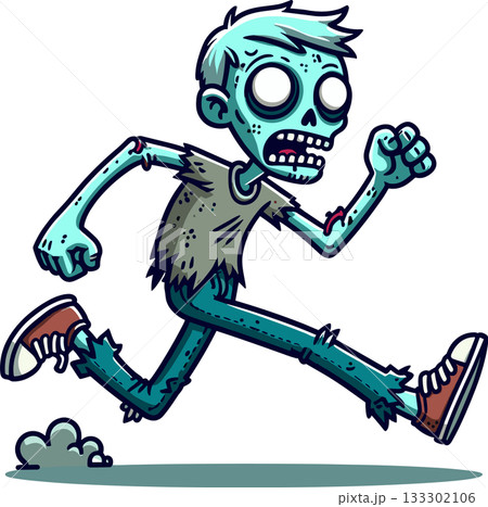 走るゾンビのイラスト 133302106