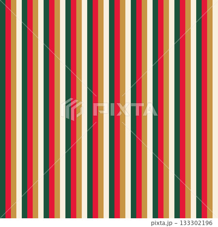 Classic festive striped Christmas pattern 133302196