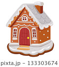 simple gingerbread house for festive christmas decoration 133303674