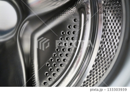 Washing Machine Drum Close-Up Washing Machine Drum Close-Up 133303939
