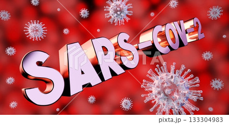 Coronavirus, SARS CoV 2, Covid 19 concept - 3D illustration Coronavirus, SARS CoV 2, Covid 19 concept - 3D illustration 133304983