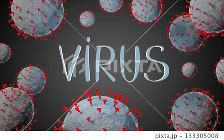 Virus concept - Coronavirus, Covid 19 - 3D illustration Virus concept - Coronavirus, Covid 19 - 3D illustration 133305008