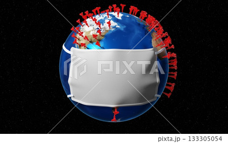 Global coronavirus epidemic outbreak concept - 3D illustration Global coronavirus epidemic outbreak concept - 3D illustration 133305054