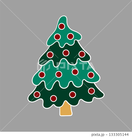 Christmas icon. Design for postcards, flyers, banners Christmas icon. Design for postcards, flyers, banners 133305144