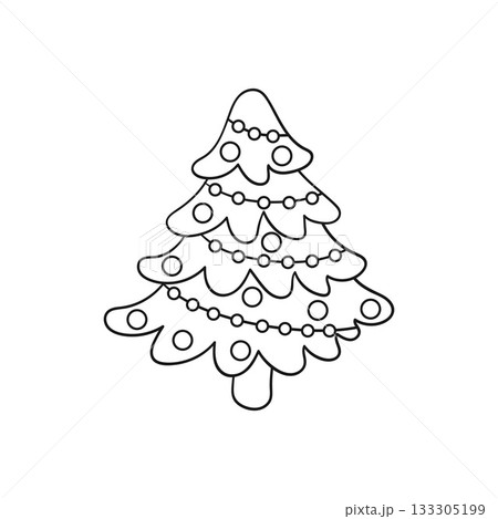 Christmas icon. Design for postcards, flyers, banners 133305199