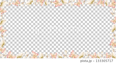 Cute Butterfly Dragonfly Insects Frame. Watercolor hand painted summer pastel neutral isolated illustration on white background for nursery kids baby shower card logo label whimsical mystery princess Cute Butterfly Dragonfly Insects Frame. Watercolor hand painted summer pastel neutral isolated illustration on white background for nursery kids baby shower card logo label whimsical mystery princess 133305717