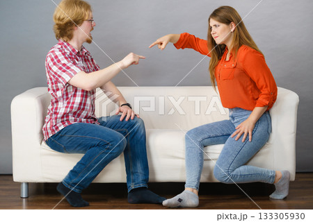 Man and woman having fight Man and woman having fight 133305930