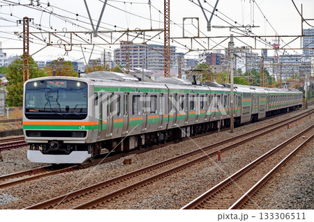 東海道本線　相模貨物　JR東日本　E231系1000番台　K-02編成（国府津） 133306511