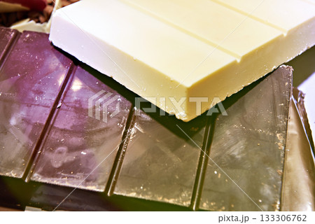 Dark and white chocolate Dark and white chocolate 133306762
