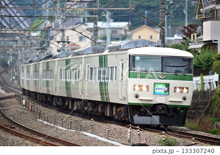 中央本線 上野原 JR東日本 185系 B3編成(大宮) はまかいじ 中央本線 上野原 JR東日本 185系 B3編成(大宮) はまかいじ 133307240