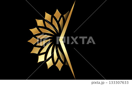 Luxury mandala background with gold frame in arabesque pattern Arabic style, vector illustration black design template with copy space for your text Luxury mandala background with gold frame in arabesque pattern Arabic style, vector illustration black design template with copy space for your text 133307633