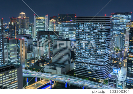 大阪梅田の夜景 (大阪府大阪市北区) 大阪梅田の夜景 (大阪府大阪市北区) 133308304