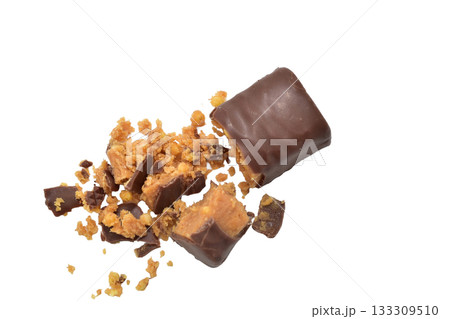 Chocolate candy with filling. 133309510