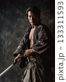 日本刀を携えた武士の肖像、武士道の精神 133311593