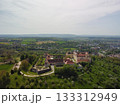 Stunning aerial view of Castle Ellwangen,showcasing its historic architecture beautiful surroundings 133312949