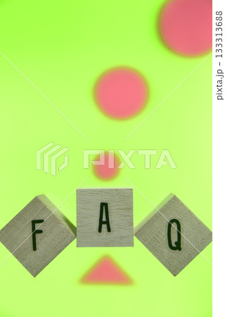 積み木ブロックでFAQ 積み木ブロックでFAQ 133313688