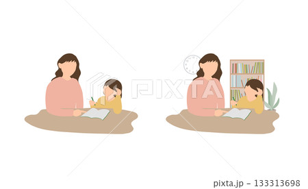 学習に寄りそう親と子の家庭学習 学習に寄りそう親と子の家庭学習 133313698