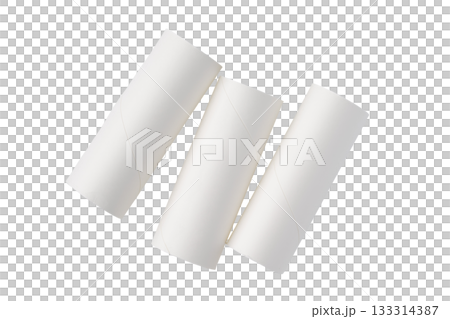 透明背景（png）にトイレットペーパーの芯 133314387