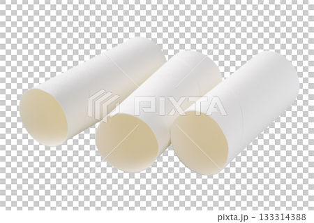 透明背景（png）にトイレットペーパーの芯 133314388