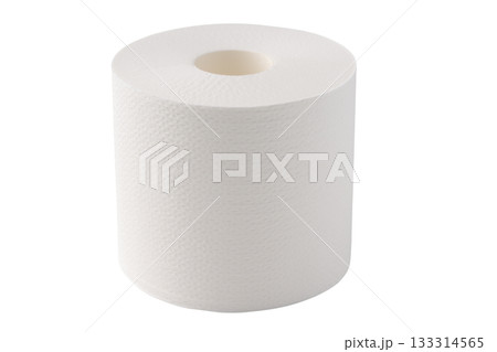 透明背景（png）に1個のトイレットペーパー 133314565