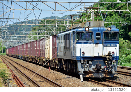 東海道本線 二宮-国府津 JR貨物 EF64-1022(愛知) 東海道本線 二宮-国府津 JR貨物 EF64-1022(愛知) 133315204