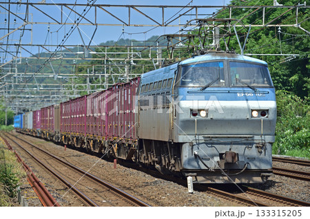 東海道本線　二宮－国府津　JR貨物　EF66-105（吹田） 133315205