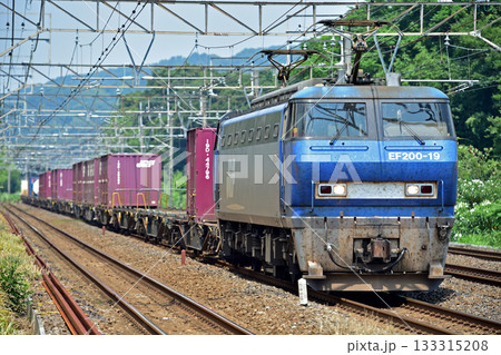 東海道本線 二宮-国府津 JR貨物 EF200-19(吹田) 東海道本線 二宮-国府津 JR貨物 EF200-19(吹田) 133315208