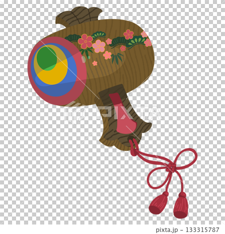 一個簡單的木槌的插圖 一個簡單的木槌的插圖 133315787