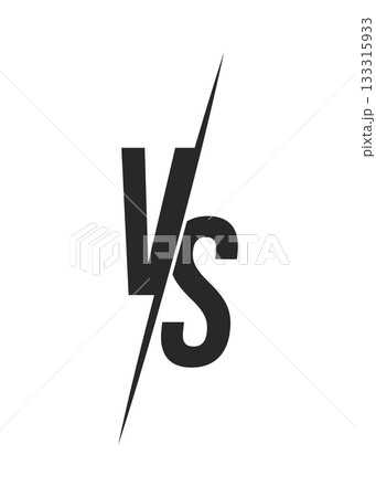 Battle versus isolated stock illustration Battle versus isolated stock illustration 133315933