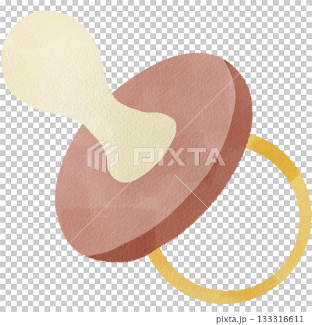 Watercolor style pacifier illustration Watercolor style pacifier illustration 133316611