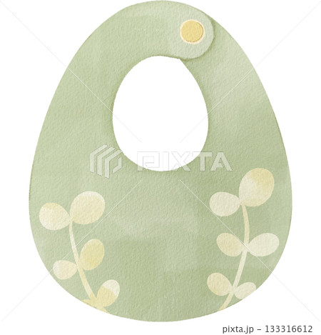 水彩風の赤ちゃんスタイイラスト 水彩風の赤ちゃんスタイイラスト 133316612