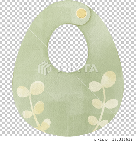 水彩風の赤ちゃんスタイイラスト 水彩風の赤ちゃんスタイイラスト 133316612