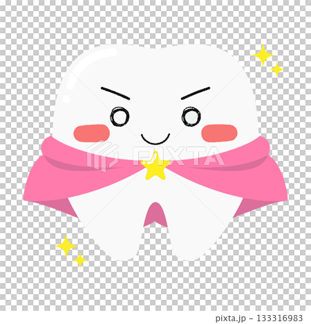 Teeth character, shining, smiling Teeth character, shining, smiling 133316983