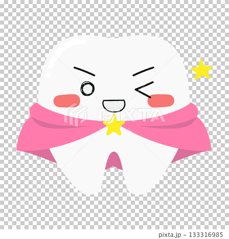 牙齒角色眨眼 133316985