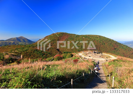 【大分県】晴天の牧ノ戸第一展望台 133317033