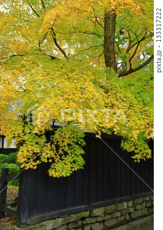 秋の角館武家屋敷通り　紅葉風景 133317222