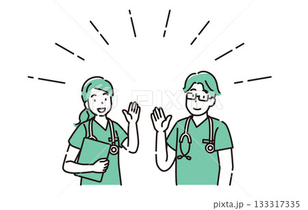 医者　先生　セット 133317335