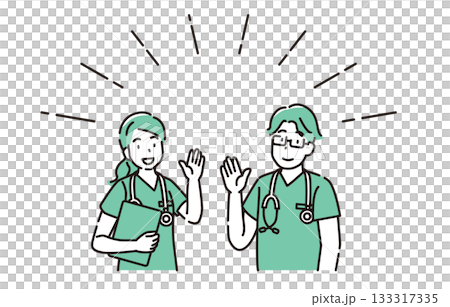 医者　先生　セット 133317335