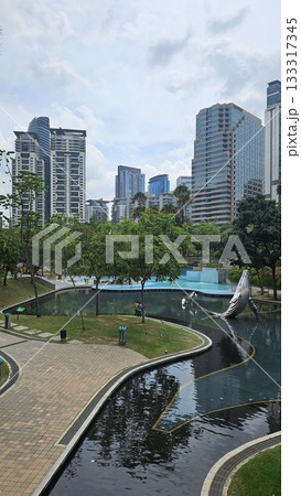 this is landmark around KLCC tower or Petronas Towers. 133317345