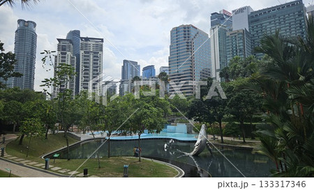this is landmark around KLCC tower or Petronas Towers. 133317346