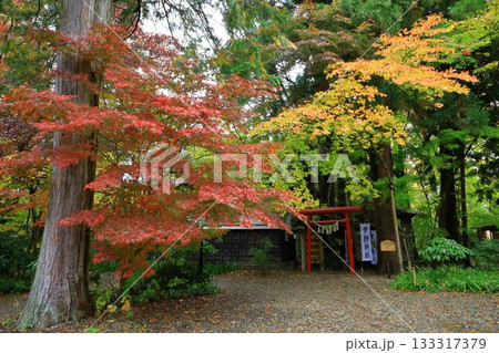 秋の角館武家屋敷通り　紅葉風景 133317379