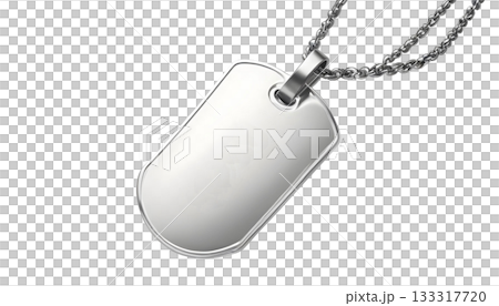 A dog tag displayed on a transparent background, symbolizing remembrance for Veterans Day and Remembrance Day 133317720