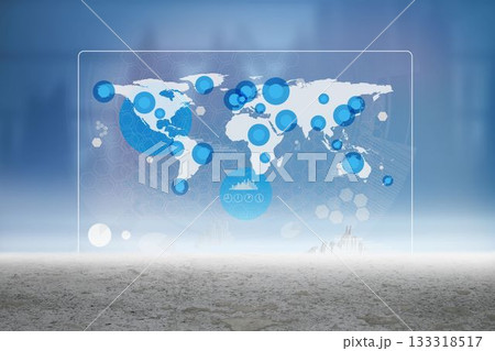 Earth interface on screen 133318517